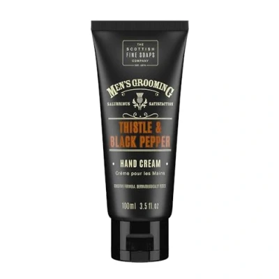 Image of Scottish Fine Soaps Thistle &amp; Black Pepper Hand Cream 100ml, deeply nourishing,enriched cream.