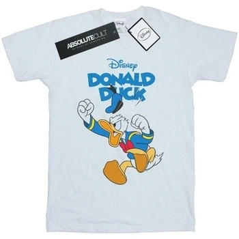 Image of Disney Mens Donald Duck Furious T Shirt (White) Cotton Size Large