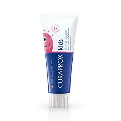Image of Curaprox Children&#039;s Toothpaste Watermelon, 60ml Fresh &amp; Fruity Watermelon Flavoured for Kids 6 Years +., Clear