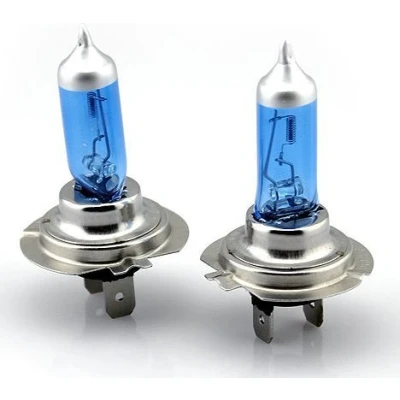Image of H7 (499) 55w Super White Xenon Look/Effect Upgrade Headlight Bulbs 12V