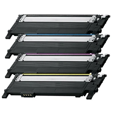 Image of Prestige Cartridge Set of 4 Laser Toner Cartridges Compatible with Samsung CLP 360 360N 365 365W CLX 3300 3305 3305FN 3305W 3305FW Xpress C410W SL C460W C460FW C467W