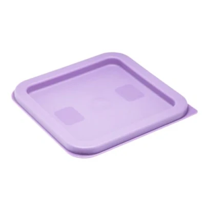 Image of Hygiplas Square Food Storage Container Lid Purple Small
