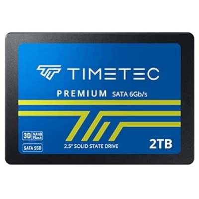 Image of Timetec 2TB SSD 3D NAND QLC SATA III 6Gb/s 2.5 Inch 7mm (0.28&quot;) Read Speed Up to 550 MB/s SLC Cache Performance Boost Internal Solid State Drive for PC Computer Desktop and Laptop (2TB)