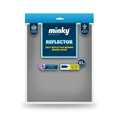 Image of Minky Reflector Ironing Board Cover, Metallic, Multicolor, 125 x 45 cm