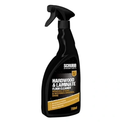Image of SCRUBB Hardwood &amp; Laminate Floor Cleaner, Ready to Use Spray, Citrus 750ml