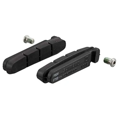 Image of Shimano BR F800 R55C cartridge type inserts and fixing bolts, pair