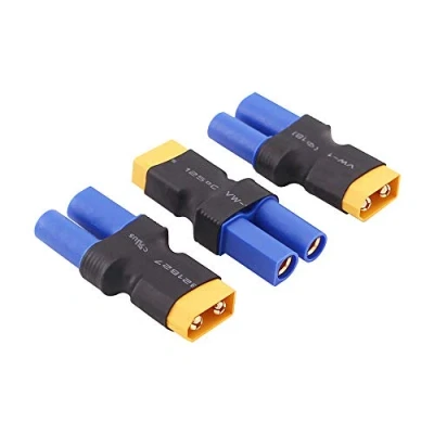 Image of OliRC 3pcs Male XT60 to Female EC5 Losi Connector Adapter for Turnigy 8ight SCT LiPo(C77 3)