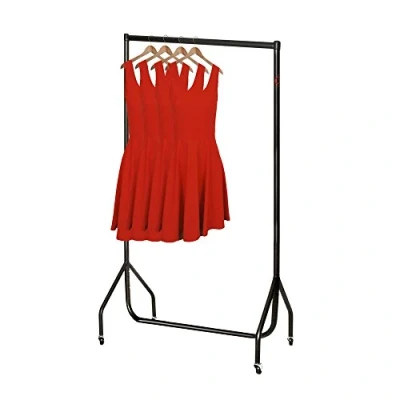 Image of 3ft Black Heavy Duty Clothes Rail 92x155x50cms from Caraselle