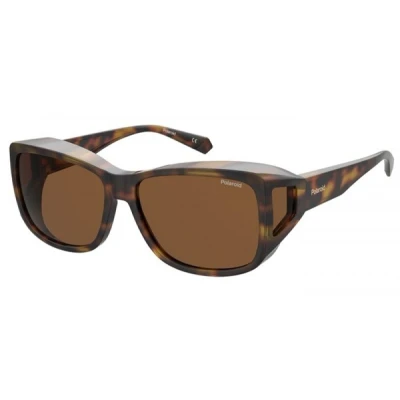 Image of Polaroid PLD 9016/S Havana Suncover Polarised sunglasses