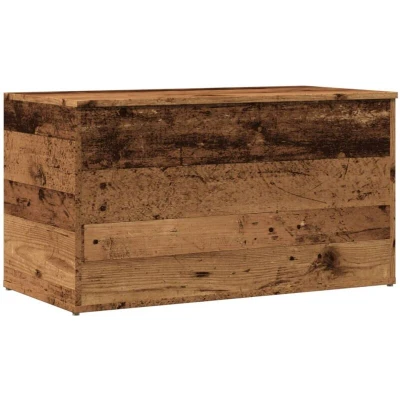 Image of vidaXL Storage Chest Old Wood 84x42x46 cm Engineered