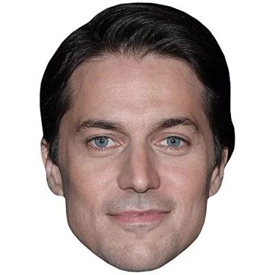 Image of Lucas Bravo (Brown Hair) Celebrity Mask, Flat Card Face, Fancy Dress Mask