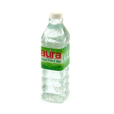 Image of MyTinyWorld 3 x Dolls House Miniature Large Aura Water Bottles