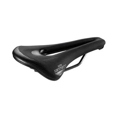 Image of Selle San Marco Shortfit 2.0 Supercomfort Racing Saddle: Black/Black S3
