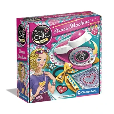 Image of Clementoni 18692 Crazy Chic Strass Machine Art And Crafts For Girls Ages 7, Stickers
