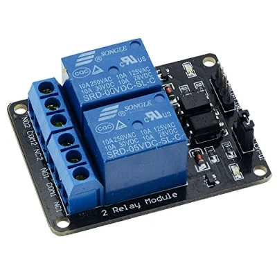 Image of 12V 2 Channel Relay Board Module High/Low Trigger