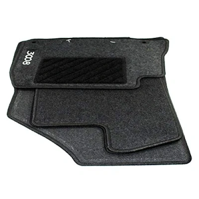 Image of Genuine Peugeot MK1 3008 Tailored Carpet Mats, Front &amp; Rear. 9663C9
