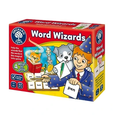 Image of Orchard Toys Word Wizards Spelling Game Educational Games for 4 Year Olds and Up Alphabet, Building Phonics Learning Gifts Kids, Boys Girls Age 4+