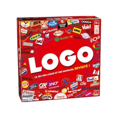 Image of Logo Brand and Board Game Over 1500 Questions about Daily Logos Includes Action Cards for More Suspense Fun Educational Ages 12 Above