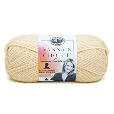 Image of Lion Brand Yarn Company 1 Piece Vanna&#039;s Choice Yarn, Beige