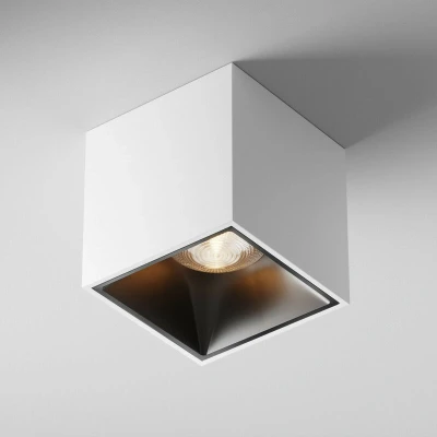 Image of Maytoni Alfa LED Square Dimmable Surface Mounted Downlight White 3000K