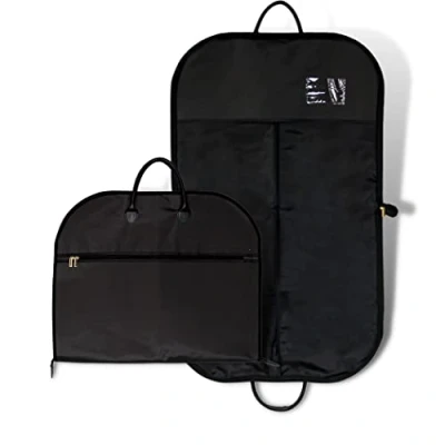 Image of HOESH INTERNATIONAL 40&quot; Foldable Waterproof Heavy Duty Garment Cover Travel Bag with Handles Luxury Luggage Suit/Dress Carrier