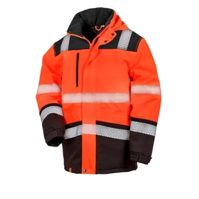 Image of Result Safeguard Extreme Tech Softshell, Fluorescent Orange/Black, Large. R475X