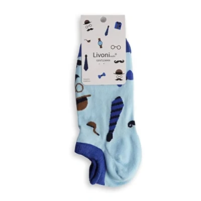 Image of Livoni Gentleman Low Socks 6 8, Multi Coloured, M