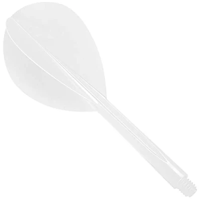 Image of Condor Dart Flights Zero Stress Teardrop Clear Medium