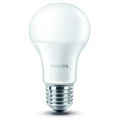 Image of Philips E27 Edison Screw Light Bulb, 9 W White, Pack of 6
