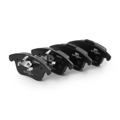 Image of LR001017, LR004936, LR134692 Brake pad set VALEO 301879 FIRST Front Axle excl. wear warning contact without anti squeak plate VOLVO: V70 3, V60 I