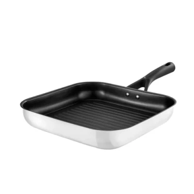 Image of Pyrex Expert Grill 28 cm, Stainless Steel, Black and Grey