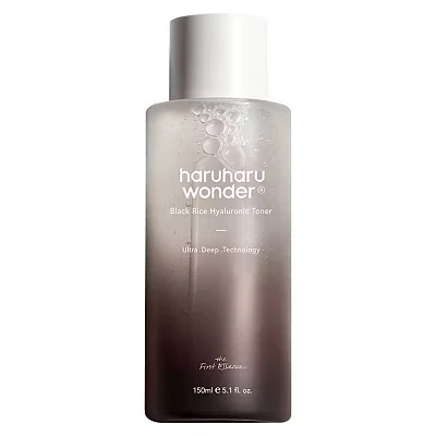 Image of Haruharu Wonder Black Rice Hyaluronic Toner 10.1 fl oz (300ml), Panax Ginseng liposome with Saponin, Fermented Extract, moisturizing, Nourishment to Skin Cell…