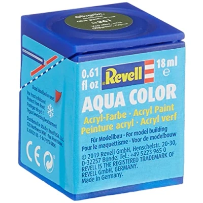 Image of Revell 18ml Aqua Color Acrylic Paint (Olivegreen Silkyy Finish)