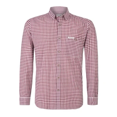 Image of Stockerpoint Men&#039;s Campos3 Traditional Shirt, Red (Bordeaux), M