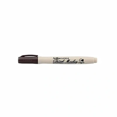Image of artline Brown Supreme Brush Marker Pen