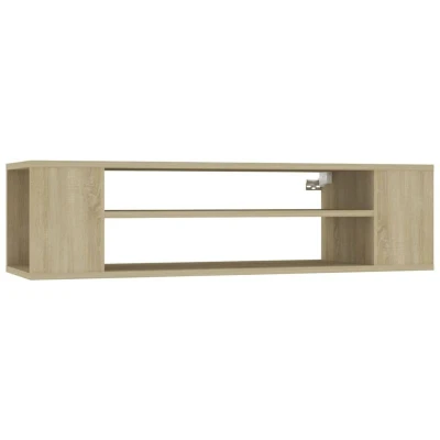 Image of vidaXL Hanging TV Cabinet Sonoma Oak 100x30x26.5 cm Engineered Wood