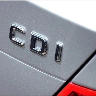Image of E923 CDI Emblem Lettering Badge Car Sticker 3D Chrome Decal