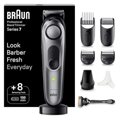 Image of Braun Beard Trimmer Series 7 BT7420, with Barber Tools