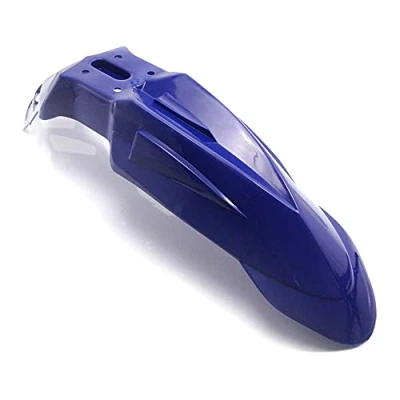 Image of Motorbike Front Mudguard Fender for Supermoto, Motocross, Trail Bike and Off Road Adventure Bikes Ideal Motorcycle Splashguard to fit various Honda Kawasaki Suzuki KTM Models Blue