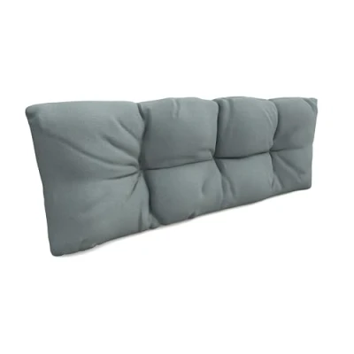 Image of POKAR Euro Pallet Quilted Pillow 1x Back Cushion 120 x 40cm, Garden Pillows, Sofa Bench Furniture, Patio, Without Pallets, Blue