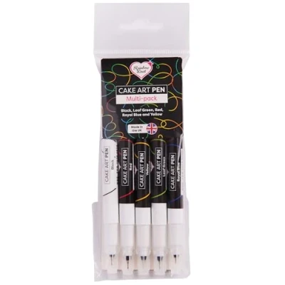 Image of 5 Rainbow Dust Double Ended Food Art Edible Ink Pens