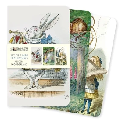 Image of Alice in Wonderland Set of 3 Mini Notebooks (Mini Notebook Collections)