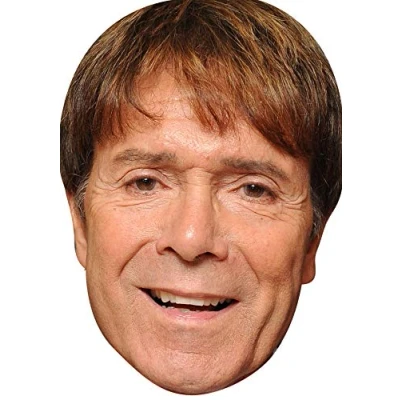 Image of FoxyPrinting Cliff Richard Celebrity Cardboard Party Face Mask Fancy Dress