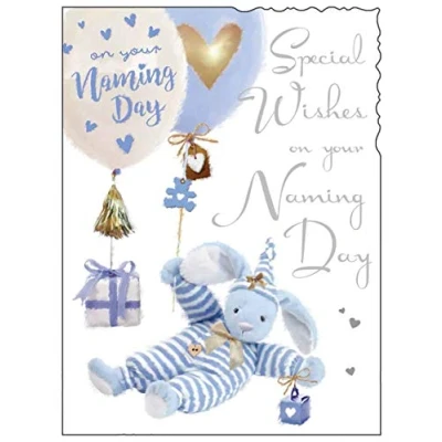 Image of Jonny Javelin Baby Boy Special Wishes On Your Naming Day Card