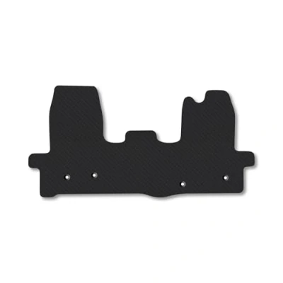 Image of Ford Transit (2014+) Rubber Van Mats Heavy Duty 5mm Thick Accessories Tailored Fit Compatible Accessory Waterproof Easy Clean Durable Non Slip Backing Full Coverage Protection with Clips
