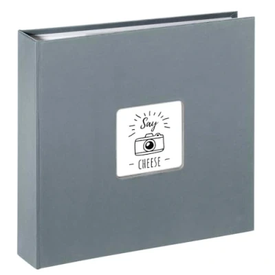 Image of Hama &#039;Fine Art&#039; Memo Photo Album (for 10x15cm photos) 22.5x22cm, 80 pages (holds 160 photos), Grey