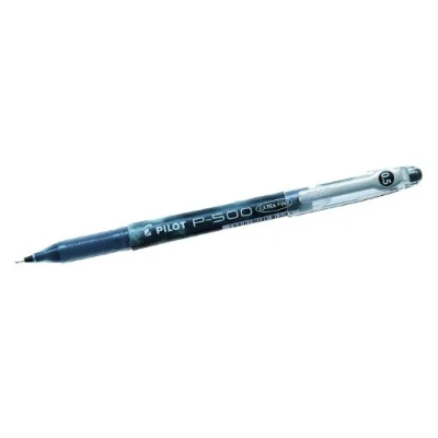 Image of Pilot P500 Needlepoint Gel Rollerball Pen 0.5 mm Tip Black Ink (Each)