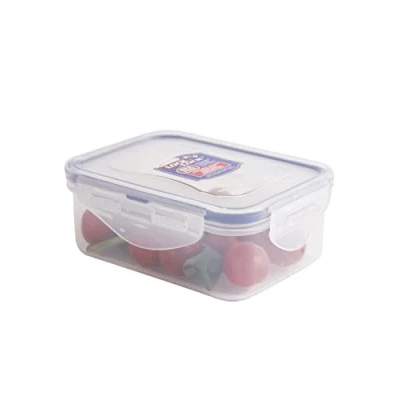 Image of LocknLock Rectangular 350ml (137 x 104 53mm), Clear/Blue
