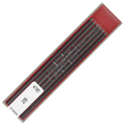 Image of KOH I NOOR 2B Grade Graphite Lead for 2mm Diameter 120mm Mechanical Pencil