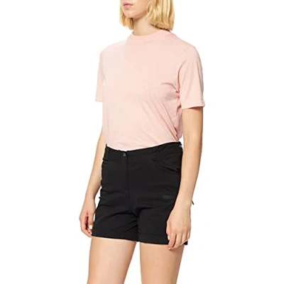 Image of Dare 2b Womens Melodic II Lightweight Shorts in Water Repellent Stretchable Comfortable Fabric Adjustable Cord Waist &amp; Multiple Zip Pockets Black